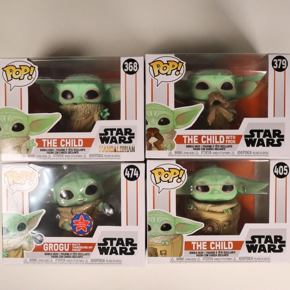 Funko Pop Star Wars The Child (With Frog) Grogu - 474, 368, 379, 405
